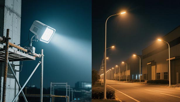 Flood Light vs Street Light